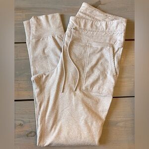 Old Navy Fleece Joggers - oatmeal color, size XL TALL